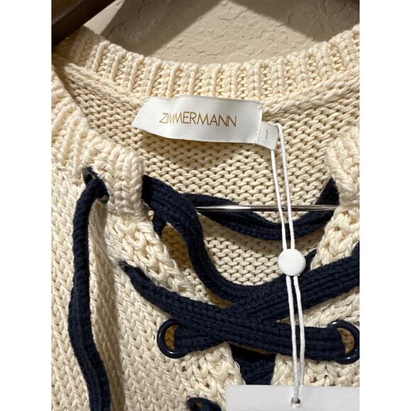 ZIMMERMANN High Tide Cotton Midi Dress Size 6 - Picture 11 of 12